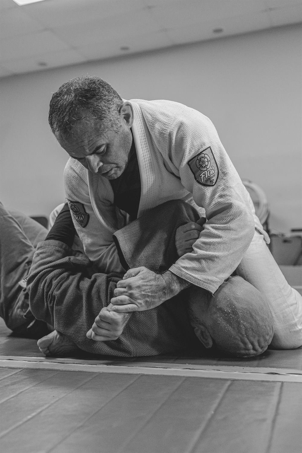 Focused instruction during a private Jiu-Jitsu lesson